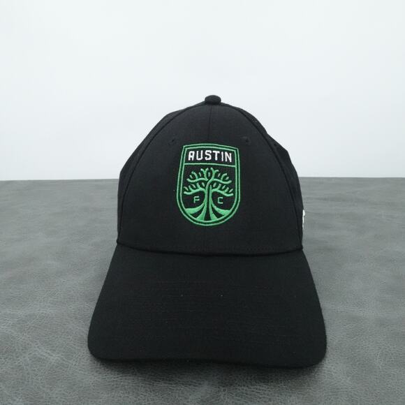 Austin FC Fanatics Black Green Logo Adjustable Hat MLS Soccer Cap - Picture 1 of 9